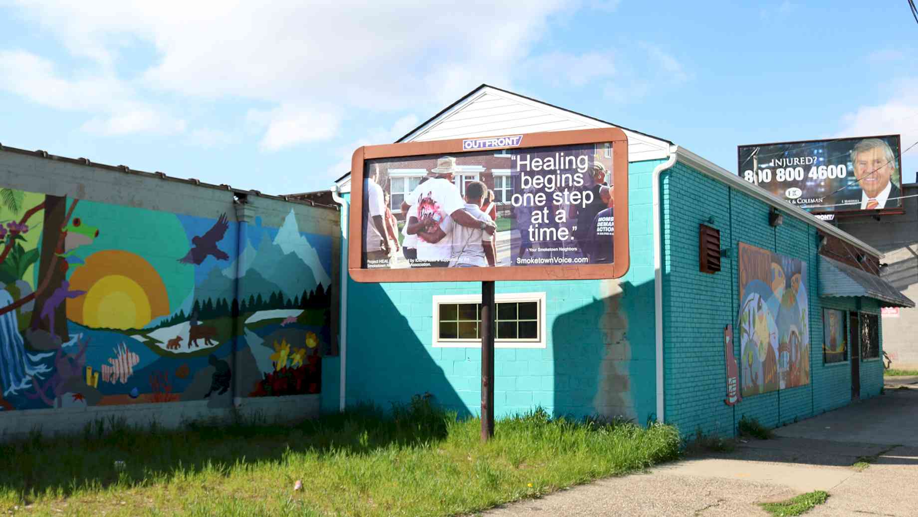 *One Poem At A Time billboard in Smoketown