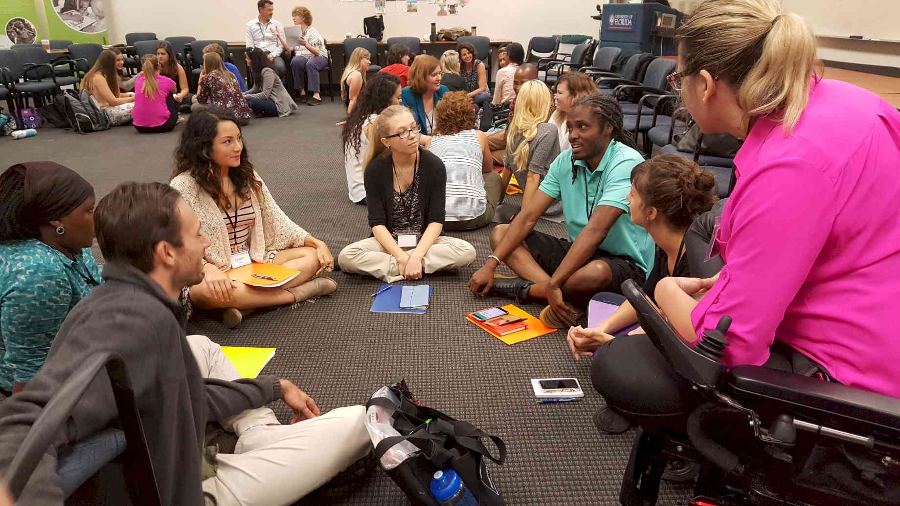 Participants talk about their experiences during clinical shadowing where they got to spend time observing artists in the hospital.