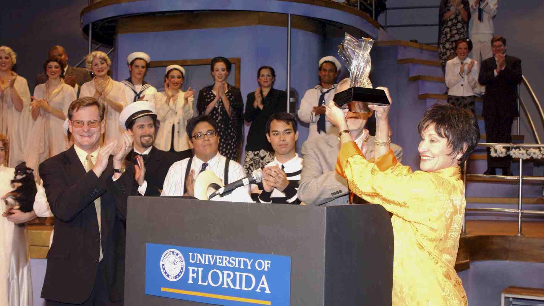 Chita Rivera accepts the Linda Wilson Lifetime Achievement Award