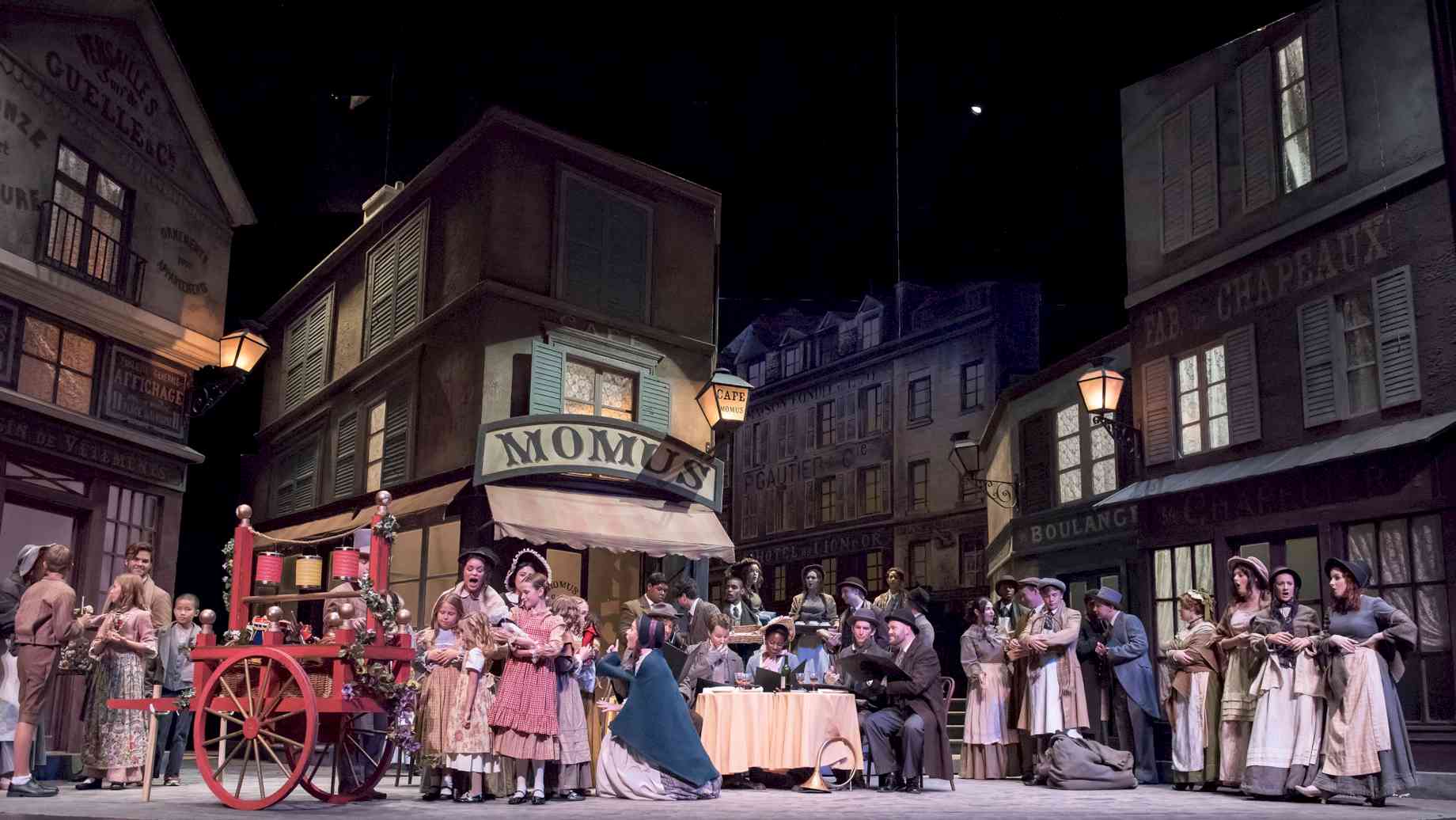 Act II Set of La Boheme.